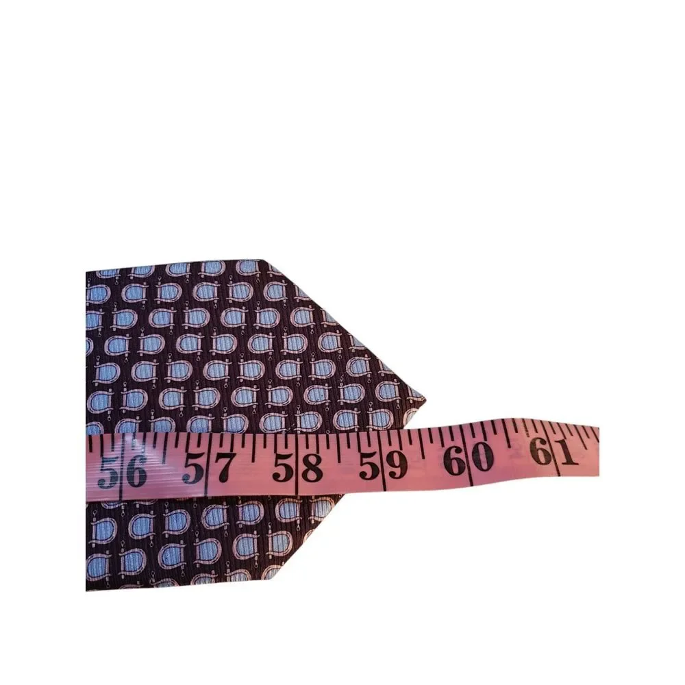 Bijoux Terner Mens Tie Necktie Designer Luxury Burgundy Blue Pink Stirrup Horses